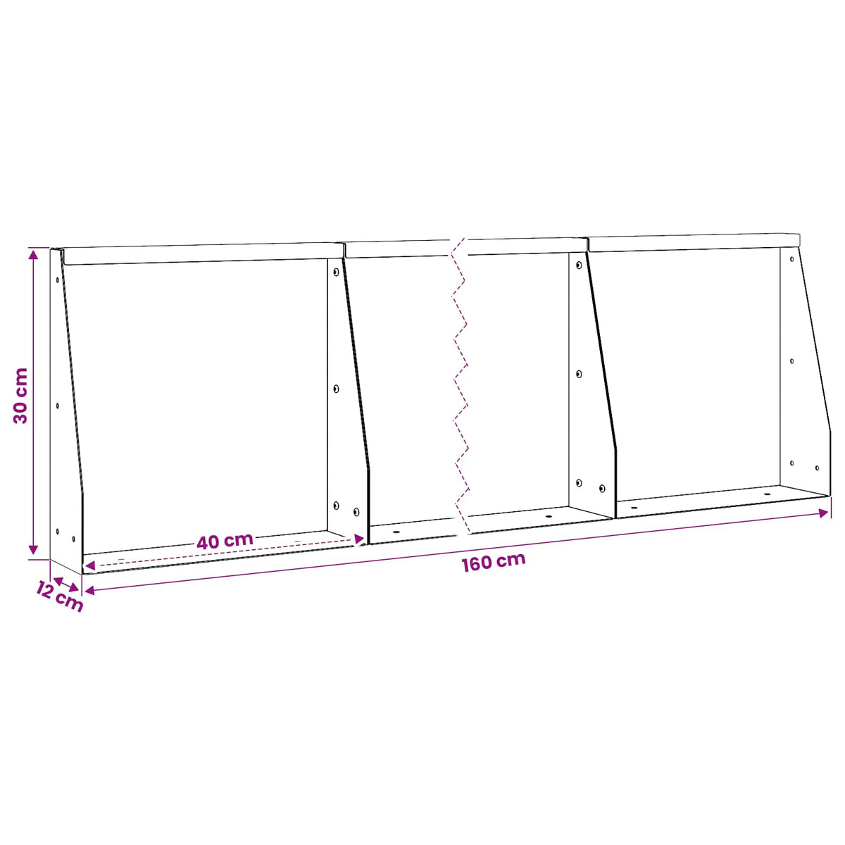 Retaining Wall 4 pcs 40 x 12 x 30 cm Steel Anthracite