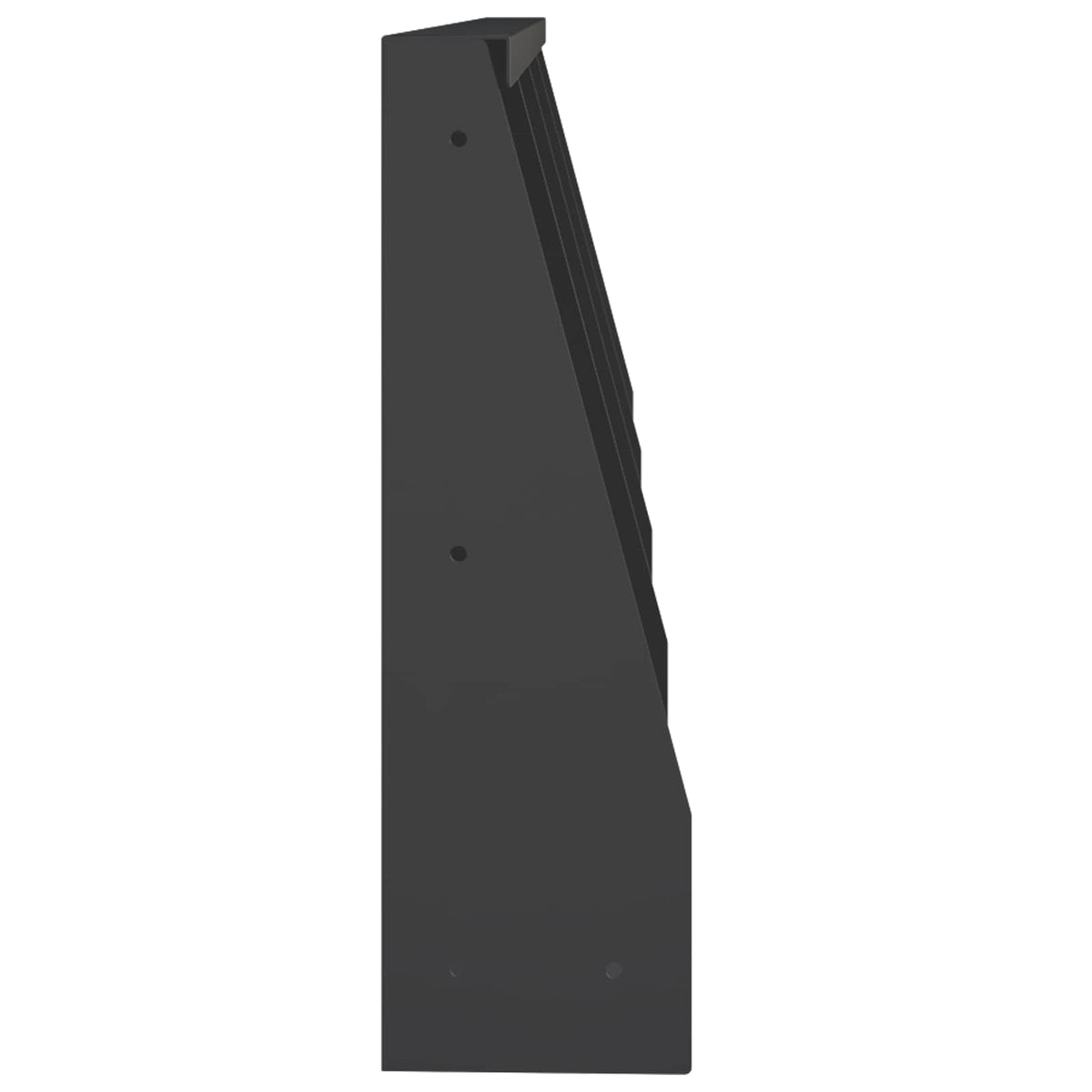 Retaining Wall 4 pcs 40 x 12 x 40 cm Steel Black