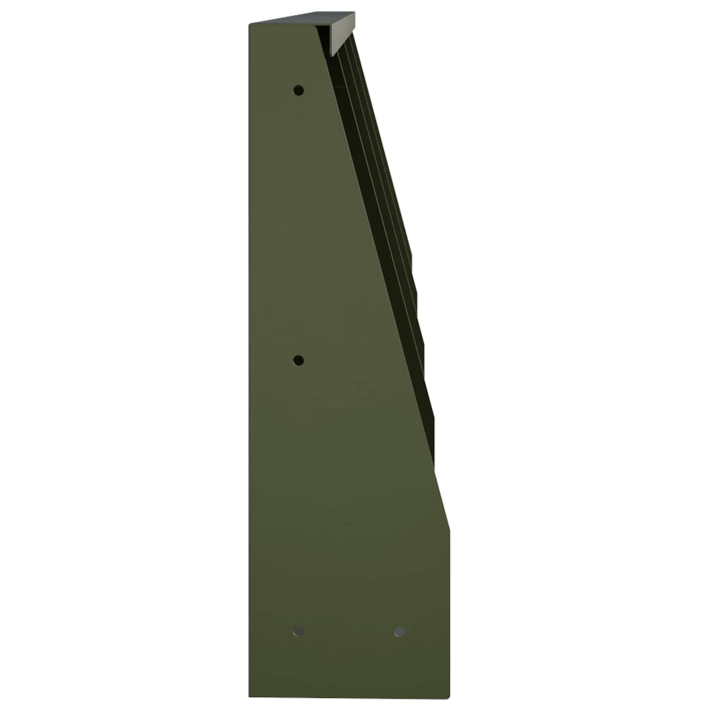 Retaining Wall 4 pcs 40 x 12 x 40 cm Steel Olive Green