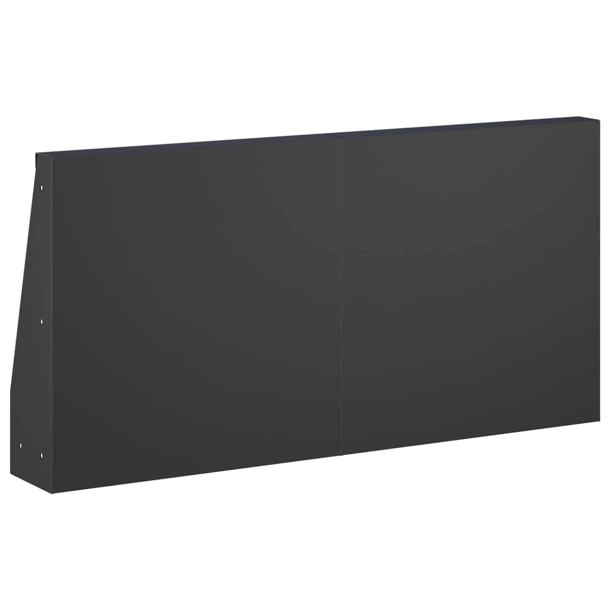 Retaining Wall 4 pcs 40 x 12 x 50 cm Steel Black