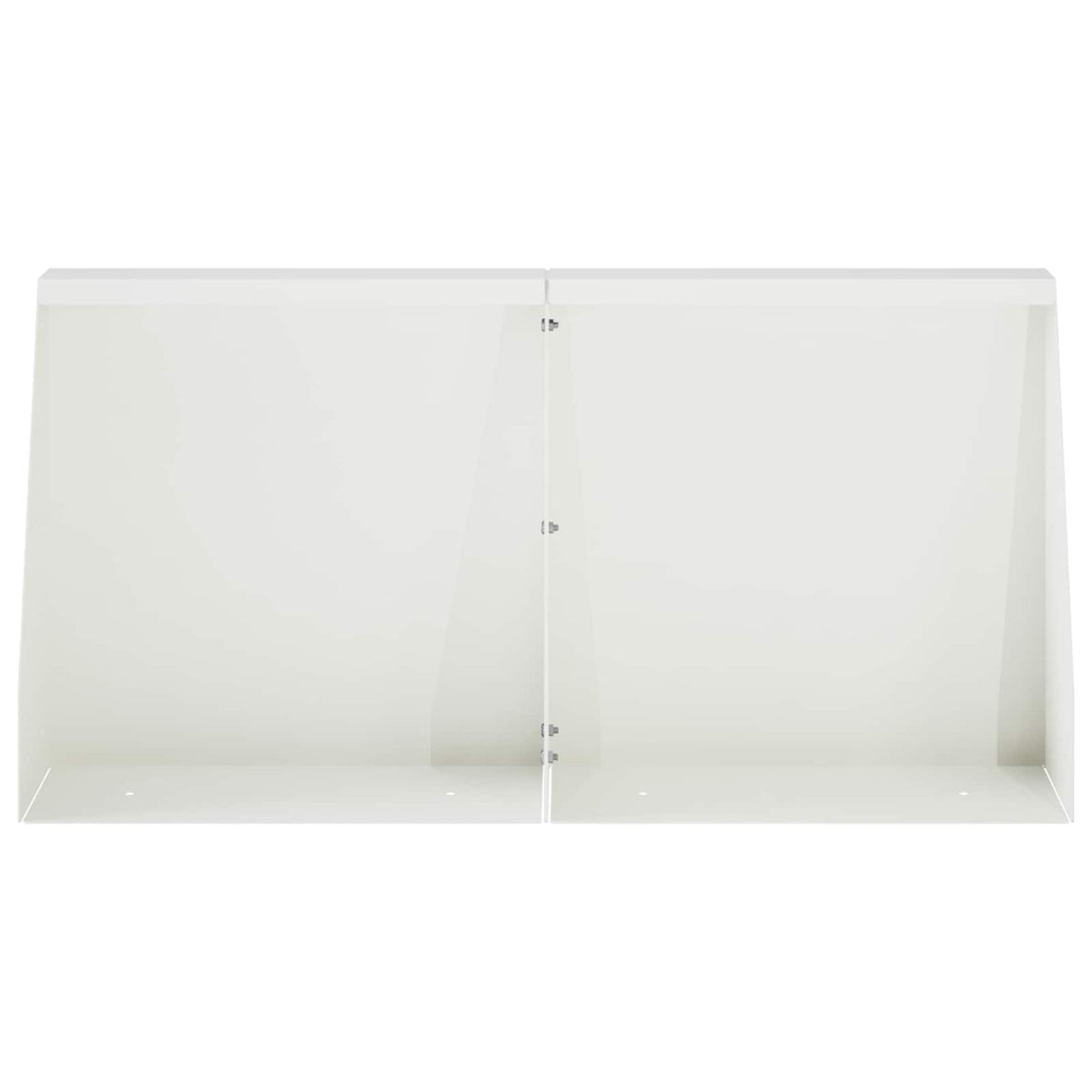 Retaining Wall 4 pcs 40 x 12 x 50 cm Steel White