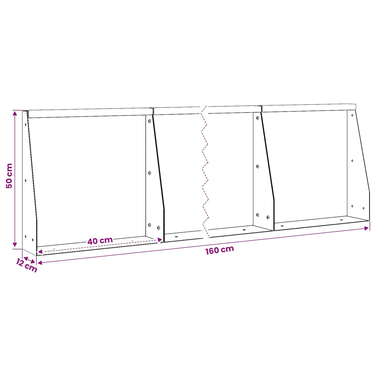 Retaining Wall 4 pcs 40 x 12 x 50 cm Weathering Steel Rusty