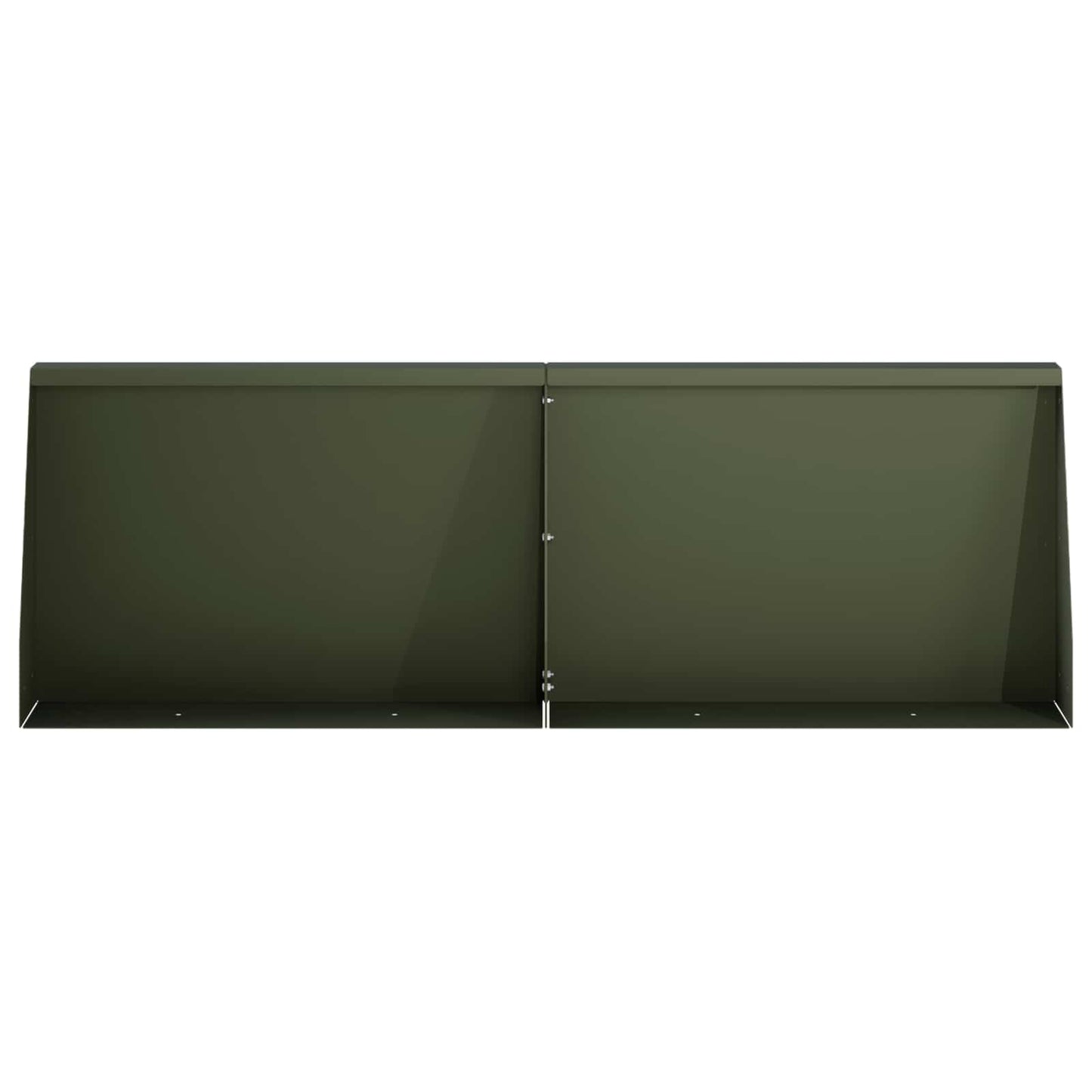 Retaining Wall 4 pcs 60 x 12 x 30 cm Steel Olive Green