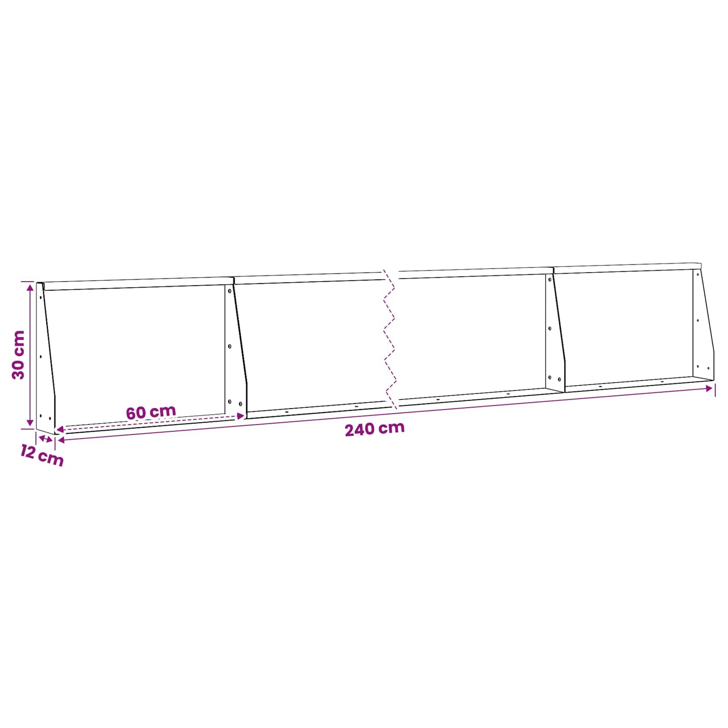 Retaining Wall 4 pcs 60 x 12 x 30 cm Stainless Steel Silver