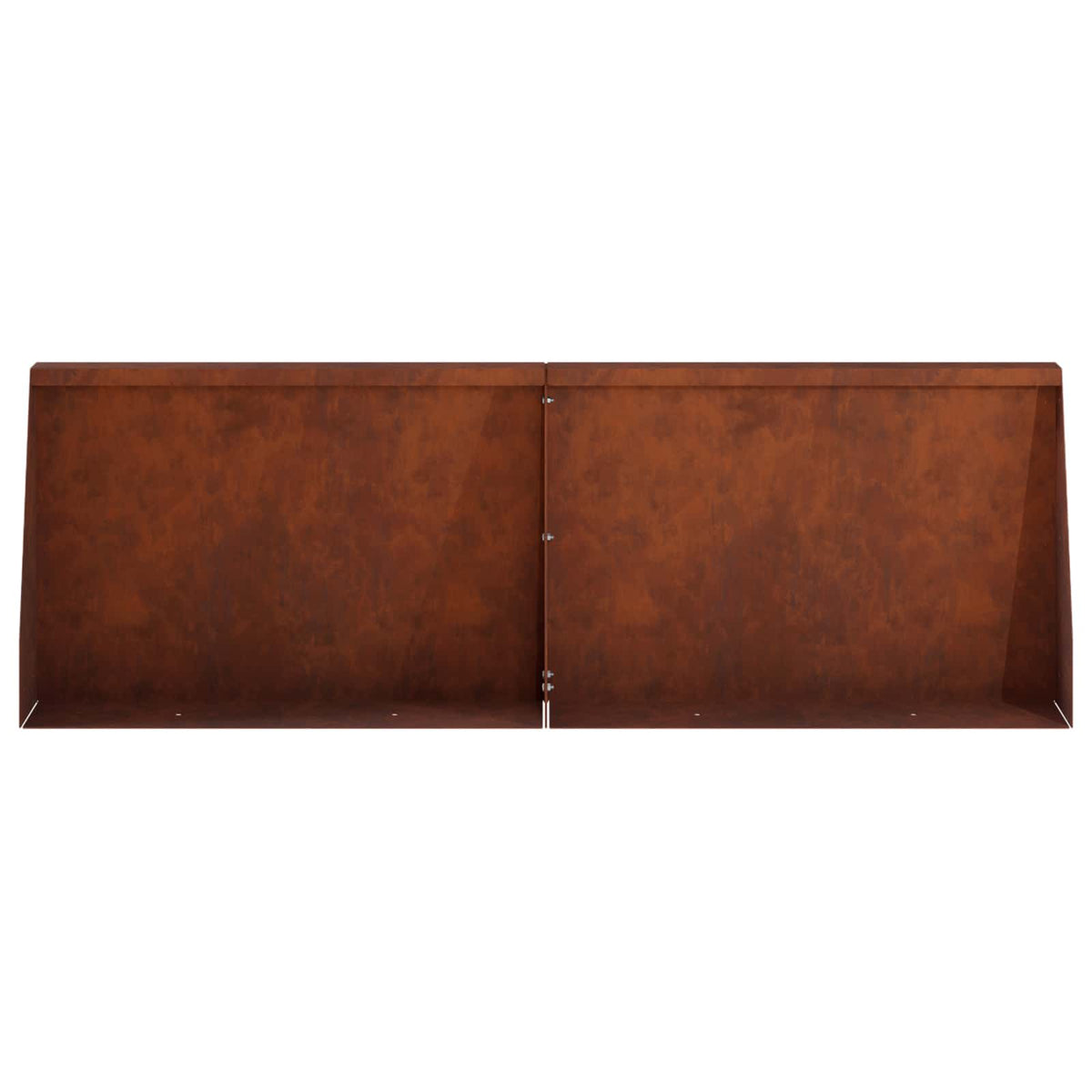 Retaining Wall 4 pcs 60 x 12 x 30 cm Weathering Steel Rusty