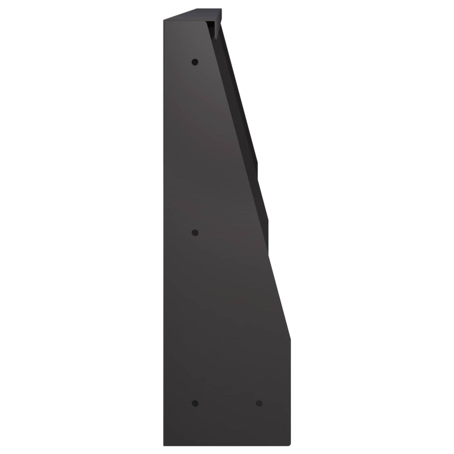 Retaining Wall 4 pcs 60 x 12 x 40 cm Steel Black