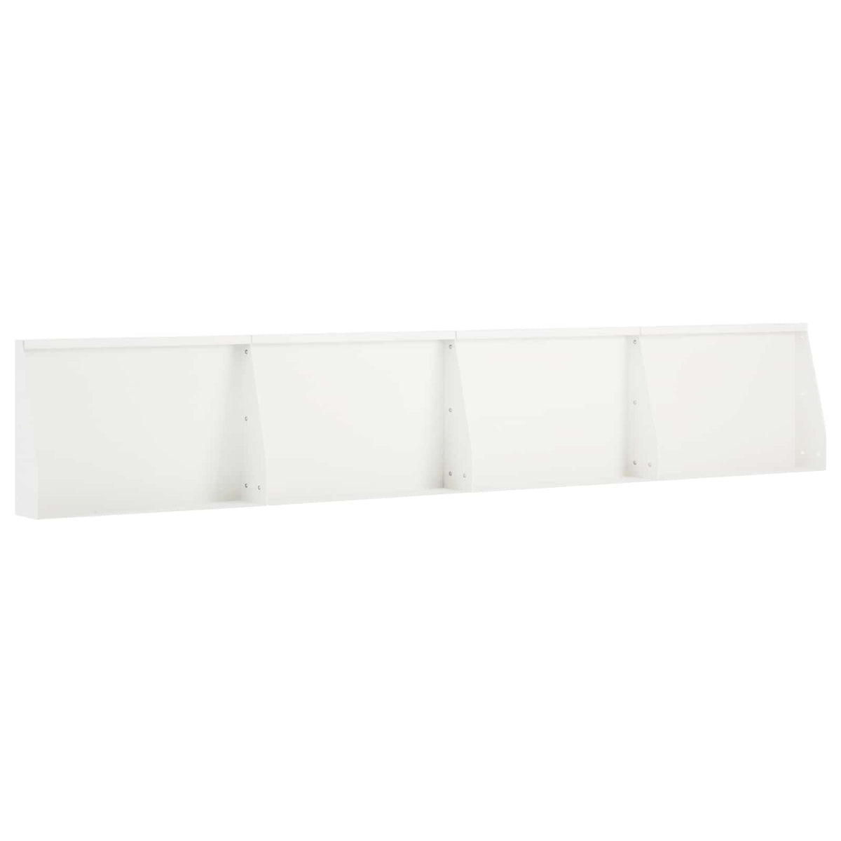 Retaining Wall 4 pcs 60 x 12 x 40 cm Steel White