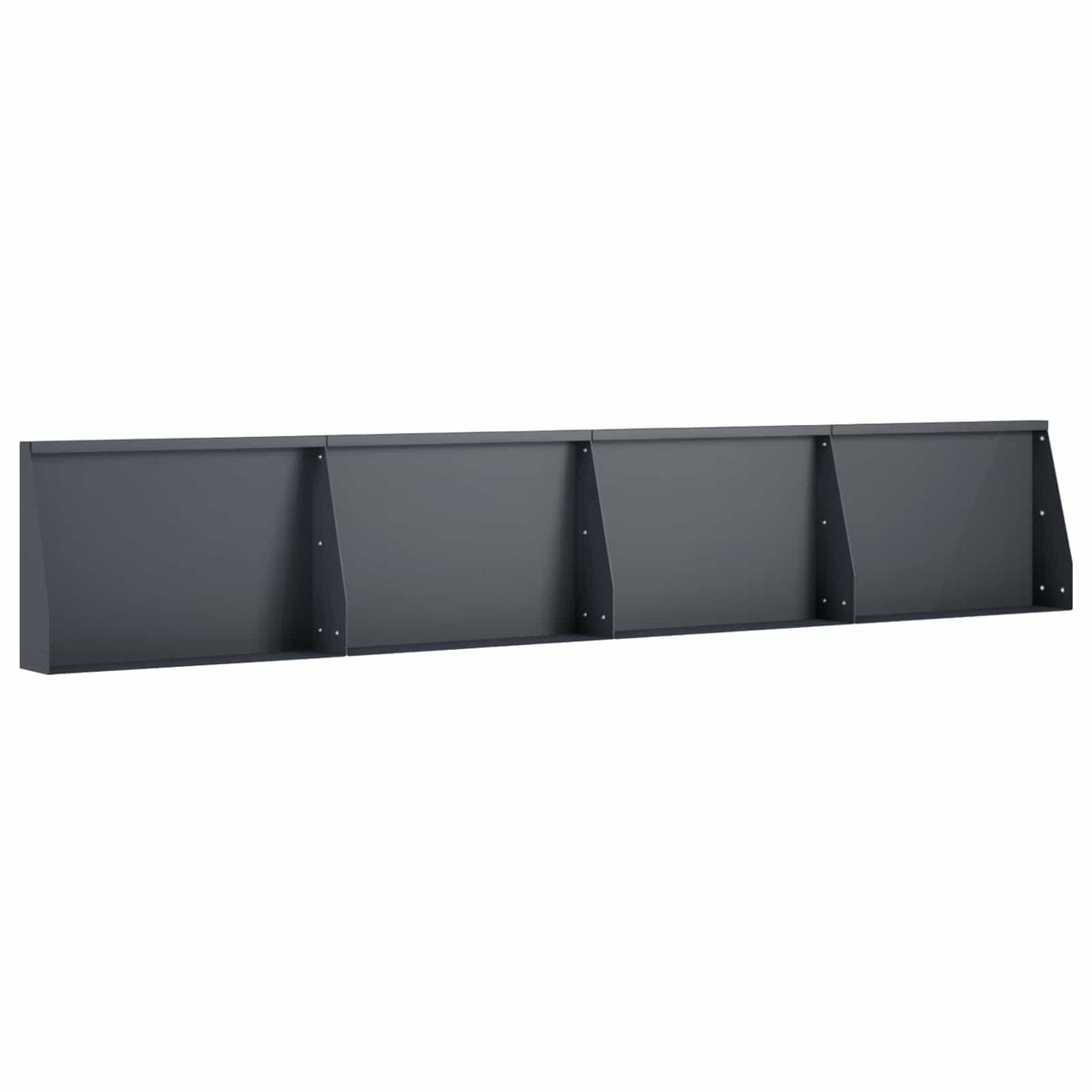 Retaining Wall 4 pcs 60 x 12 x 40 cm Steel Anthracite