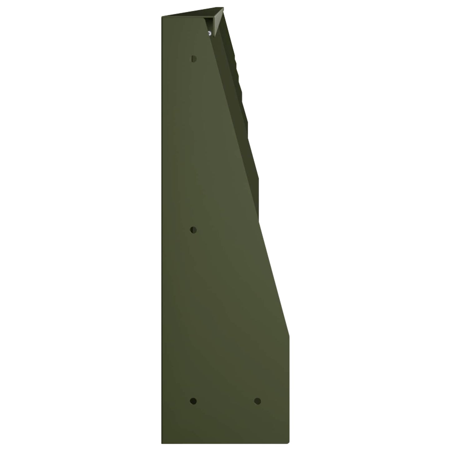 Retaining Wall 6 pcs 100 x 12 x 40 cm Steel Olive Green