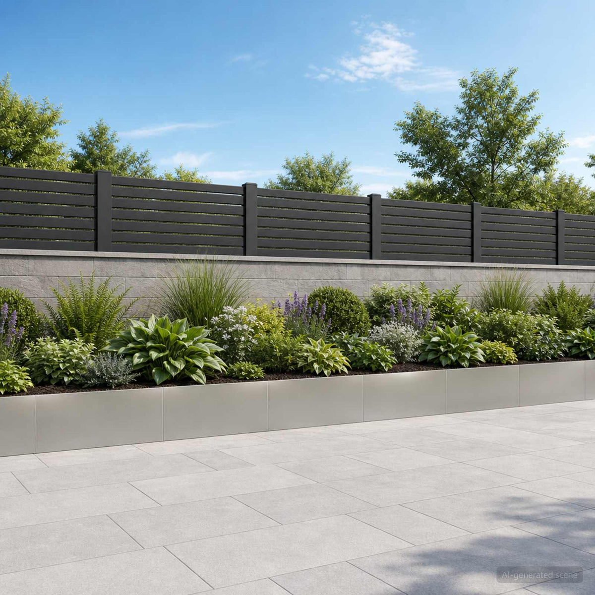 Retaining Wall 6 pcs 100 x 12 x 40 cm Stainless Steel Silver