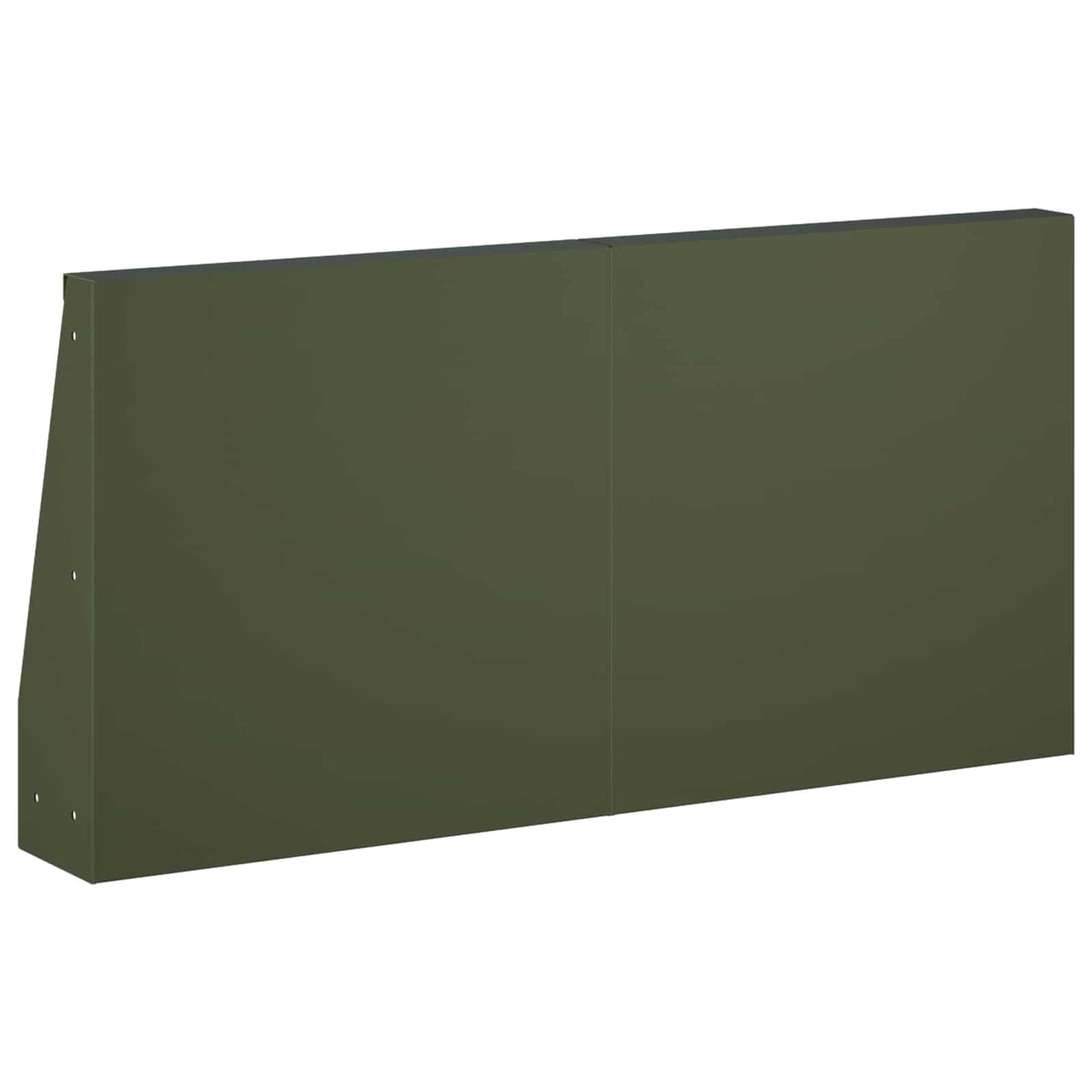 Retaining Wall 6 pcs 40 x 12 x 30 cm Steel Olive Green