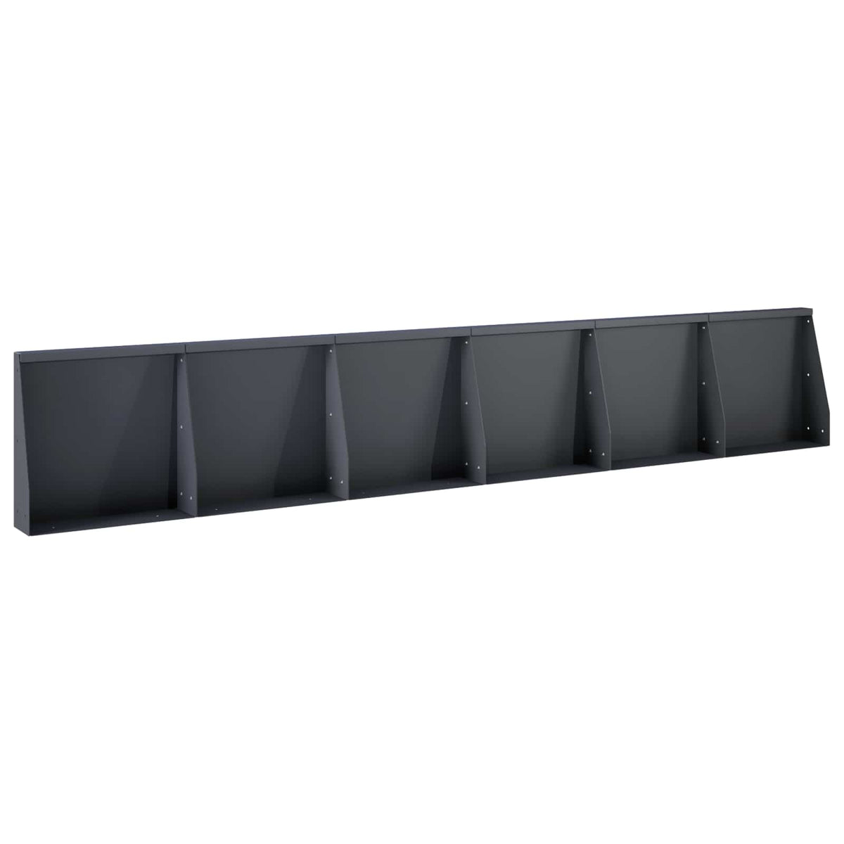 Retaining Wall 6 pcs 40 x 12 x 40 cm Steel Anthracite