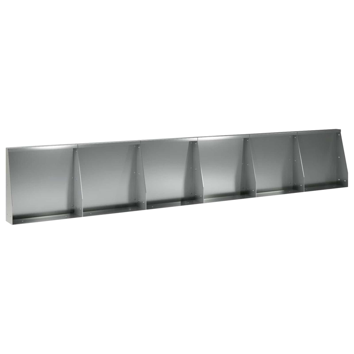 Retaining Wall 6 pcs 40 x 12 x 40 cm Galvanised Steel Silver