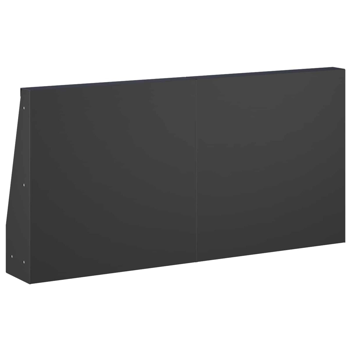 Retaining Wall 6 pcs 40 x 12 x 50 cm Steel Black