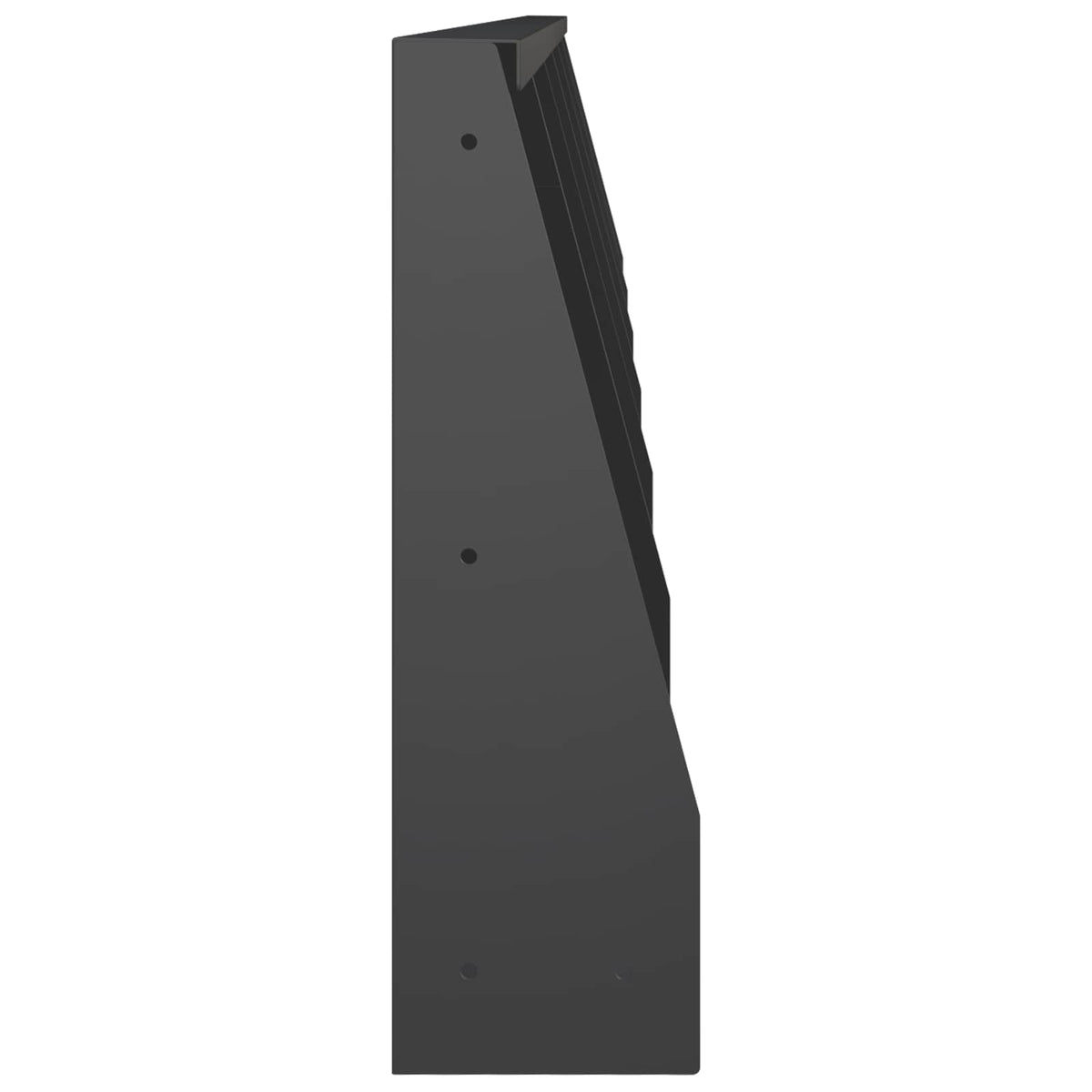 Retaining Wall 6 pcs 40 x 12 x 50 cm Steel Black