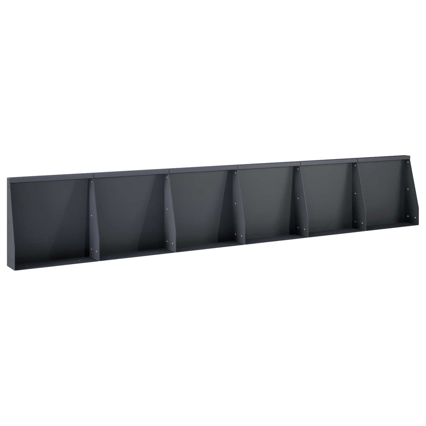 Retaining Wall 6 pcs 40 x 12 x 50 cm Steel Anthracite