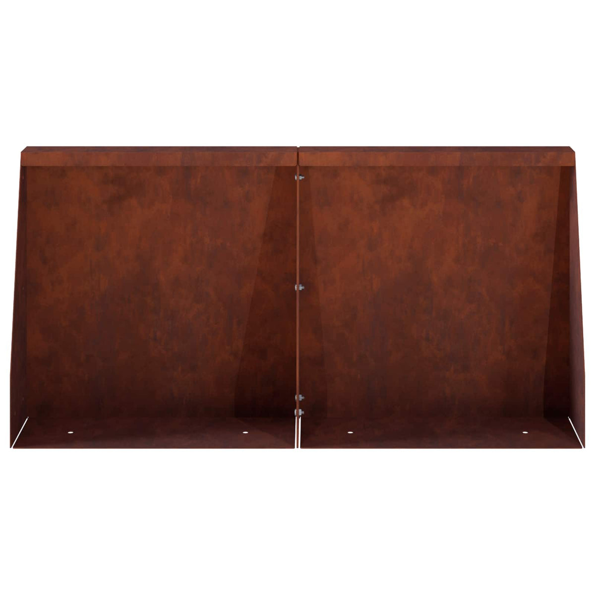 Retaining Wall 6 pcs 40 x 12 x 50 cm Weathering Steel Rusty