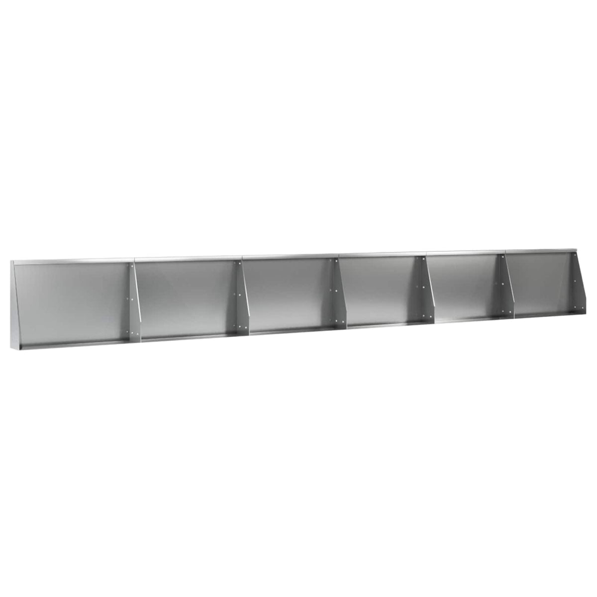 Retaining Wall 6 pcs 60 x 12 x 30 cm Galvanised Steel Silver