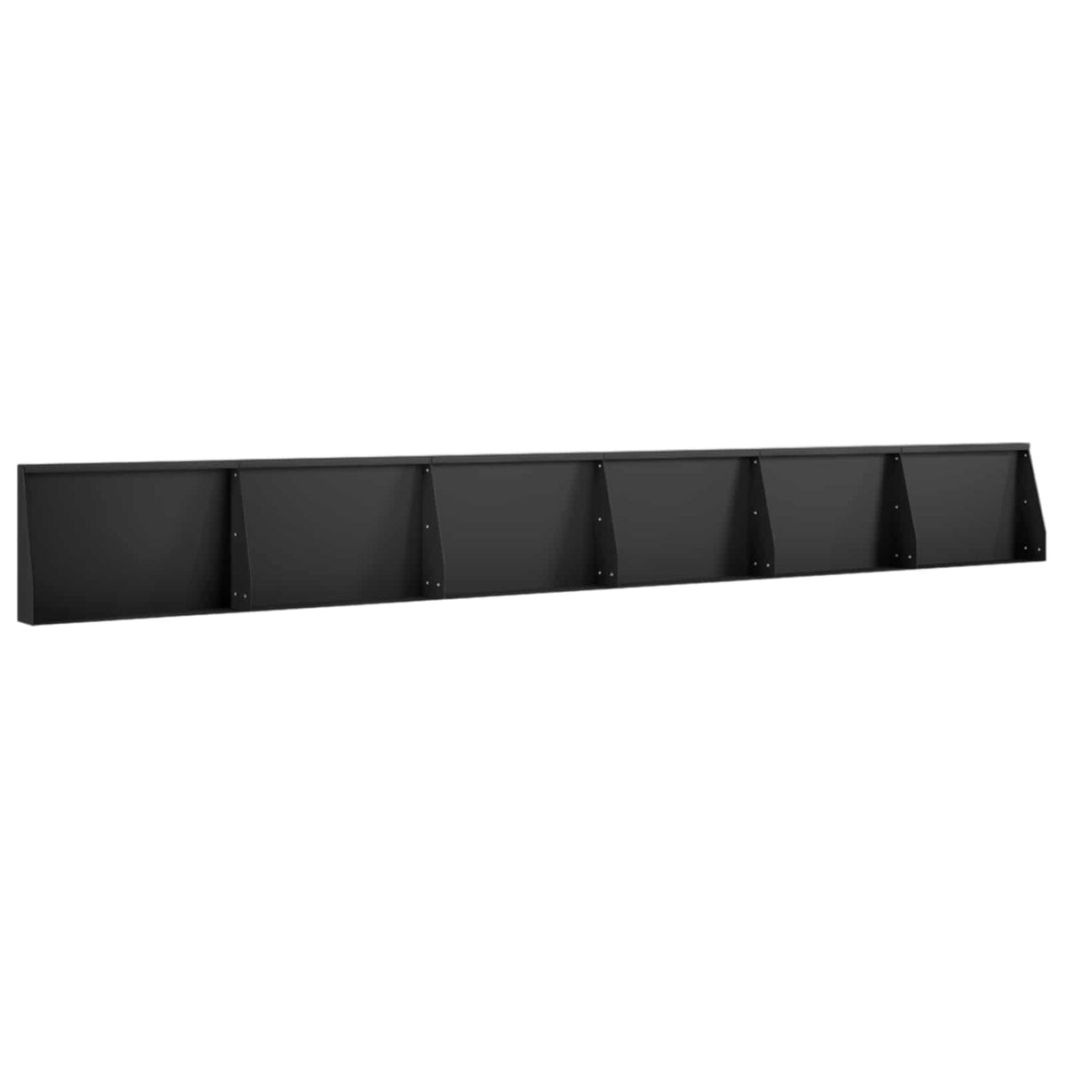 Retaining Wall 6 pcs 60 x 12 x 40 cm Steel Black