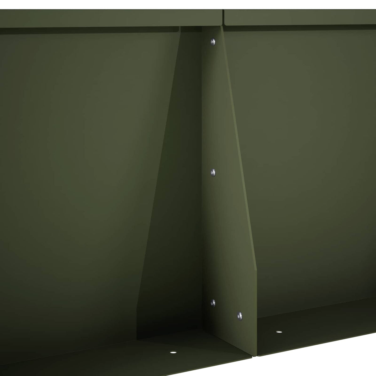 Retaining Wall 6 pcs 60 x 12 x 40 cm Steel Olive Green