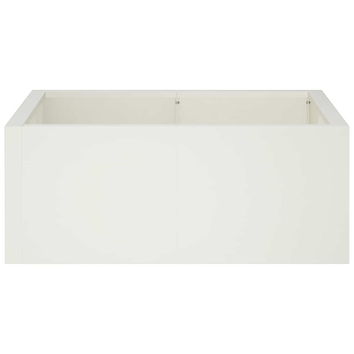 Retaining Wall 4 pcs 100 x 100 x 30 cm Steel White