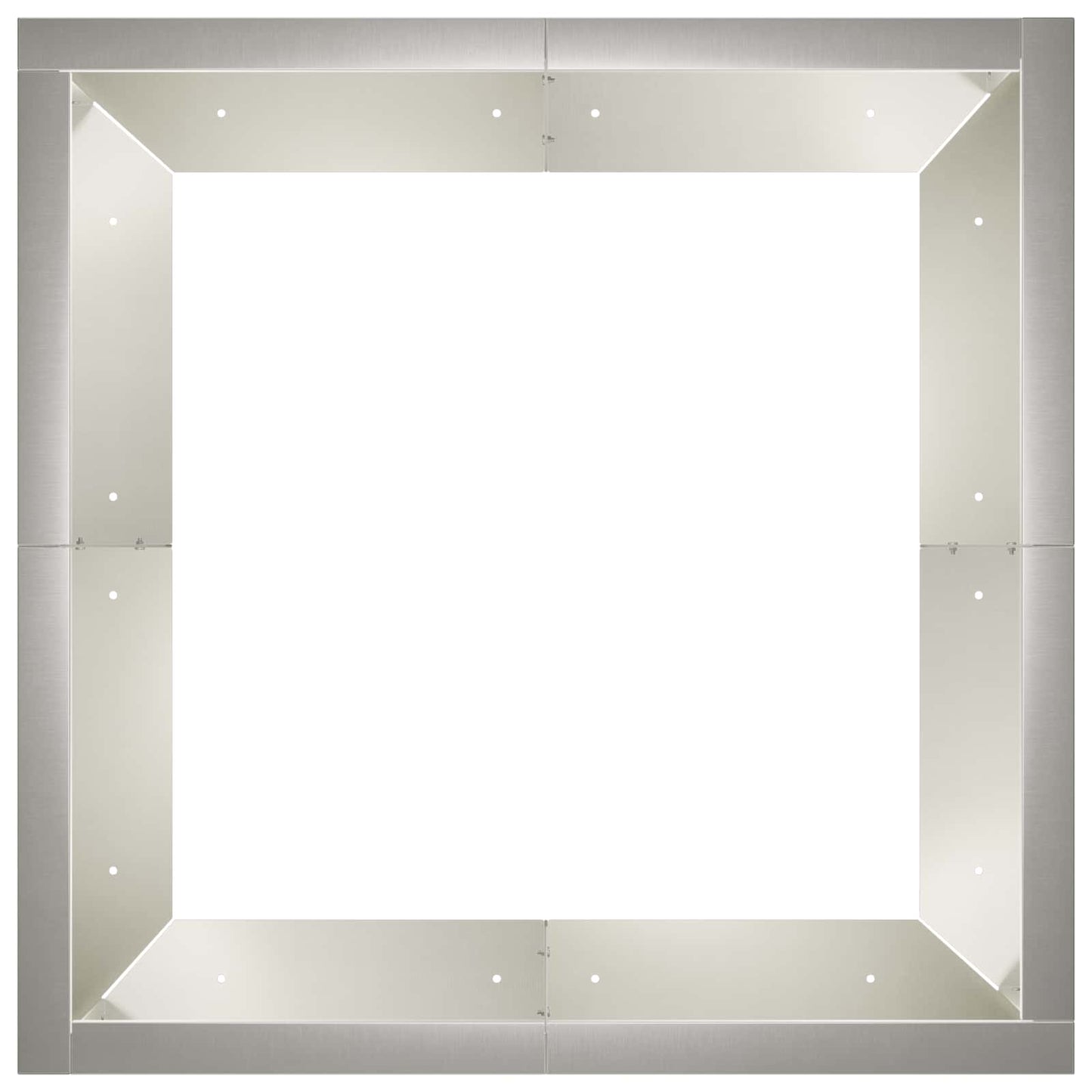 Retaining Wall 4 pcs 100 x 100 x 30 cm Stainless Steel Silver