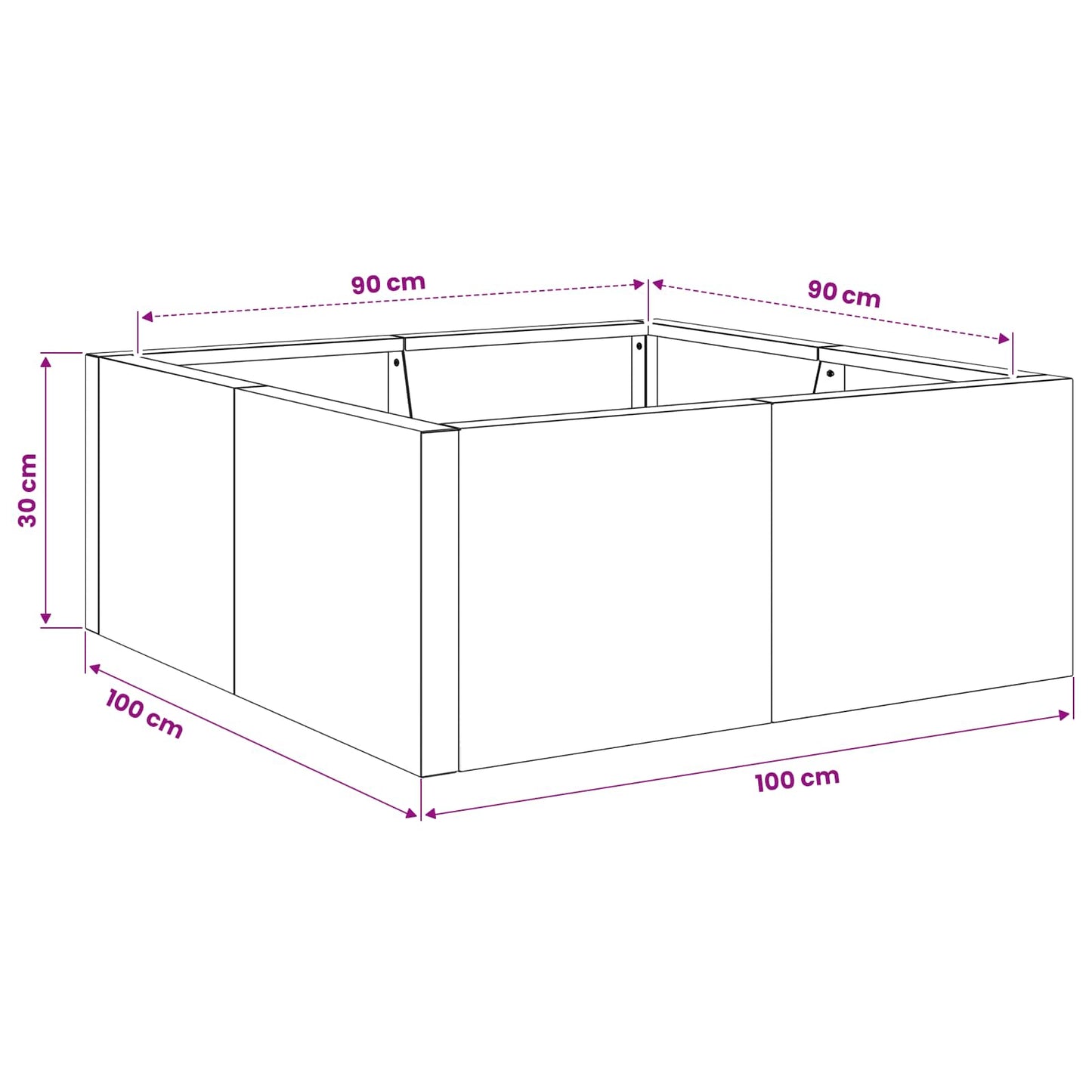 Retaining Wall 4 pcs 100 x 100 x 30 cm Galvanised Steel Silver