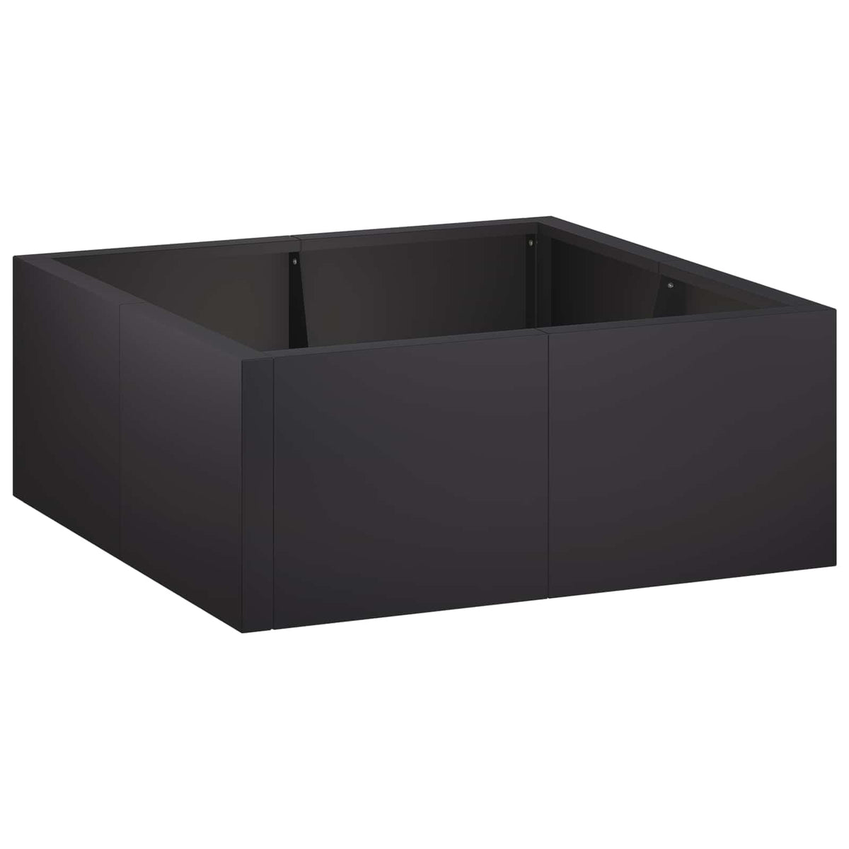 Retaining Wall 4 pcs 100 x 100 x 40 cm Steel Black