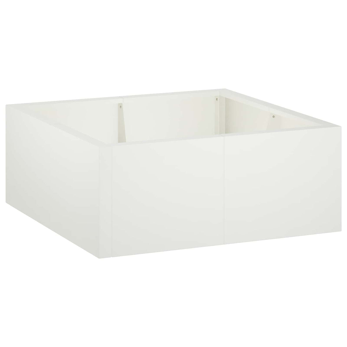 Retaining Wall 4 pcs 100 x 100 x 40 cm Steel White