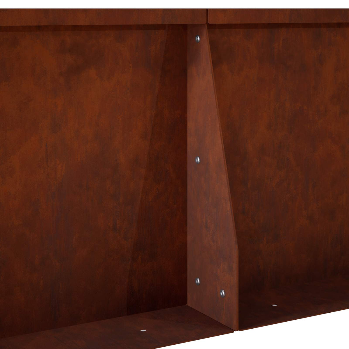Retaining Wall 4 pcs 100 x 100 x 40 cm Weathering Steel Rusty