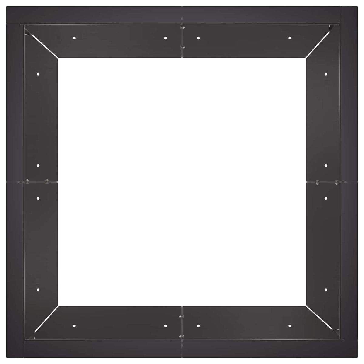Retaining Wall 4 pcs 100 x 100 x 50 cm Steel Black
