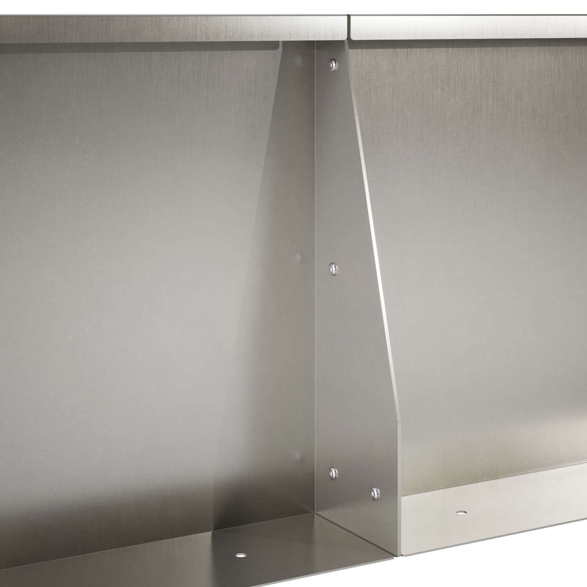 Retaining Wall 4 pcs 100 x 100 x 50 cm Stainless Steel Silver