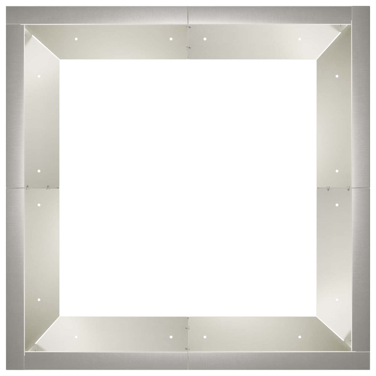 Retaining Wall 4 pcs 100 x 100 x 50 cm Stainless Steel Silver