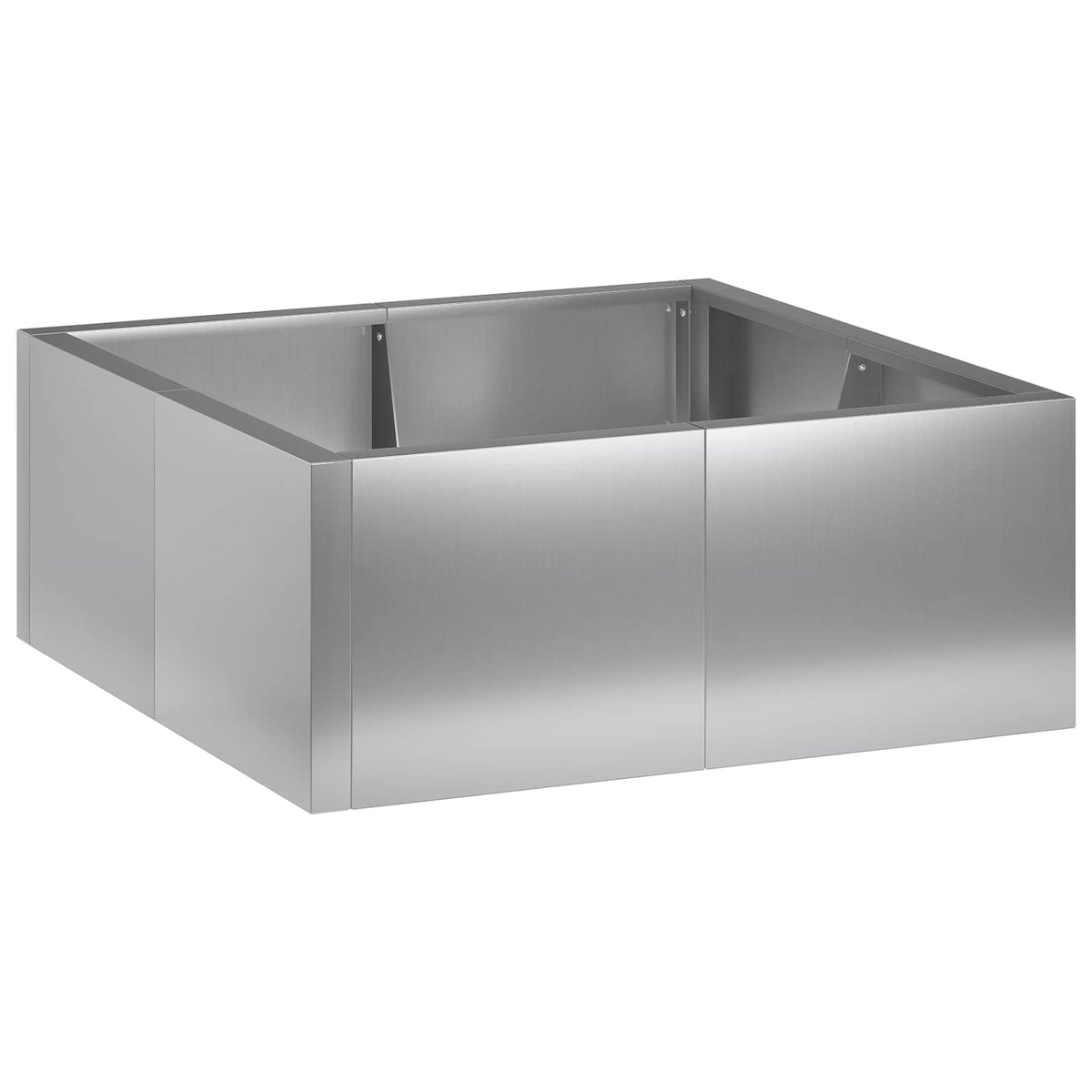Retaining Wall 4 pcs 100 x 100 x 50 cm Galvanised Steel Silver