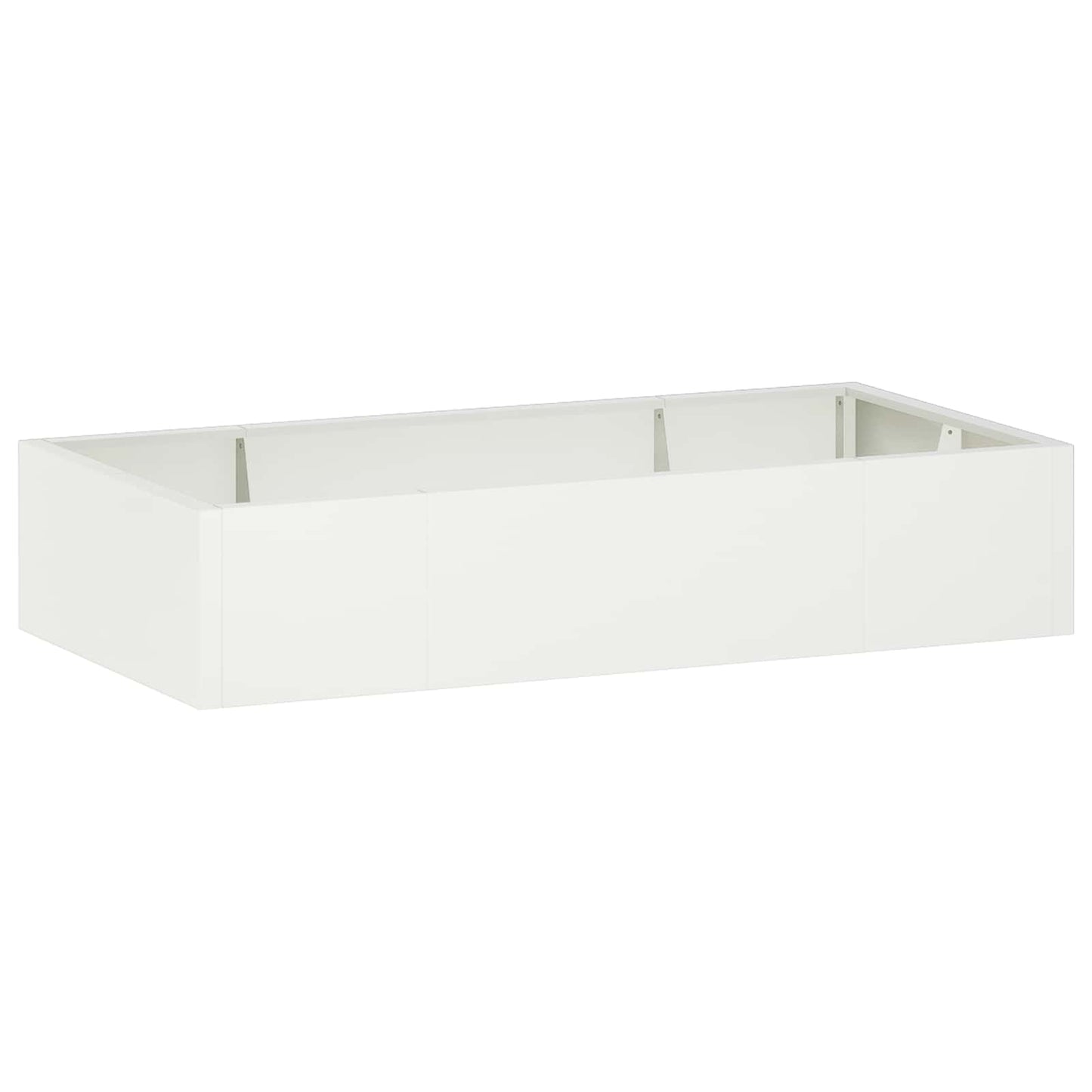Retaining Wall 6 pcs 200 x 100 x 30 cm Steel White
