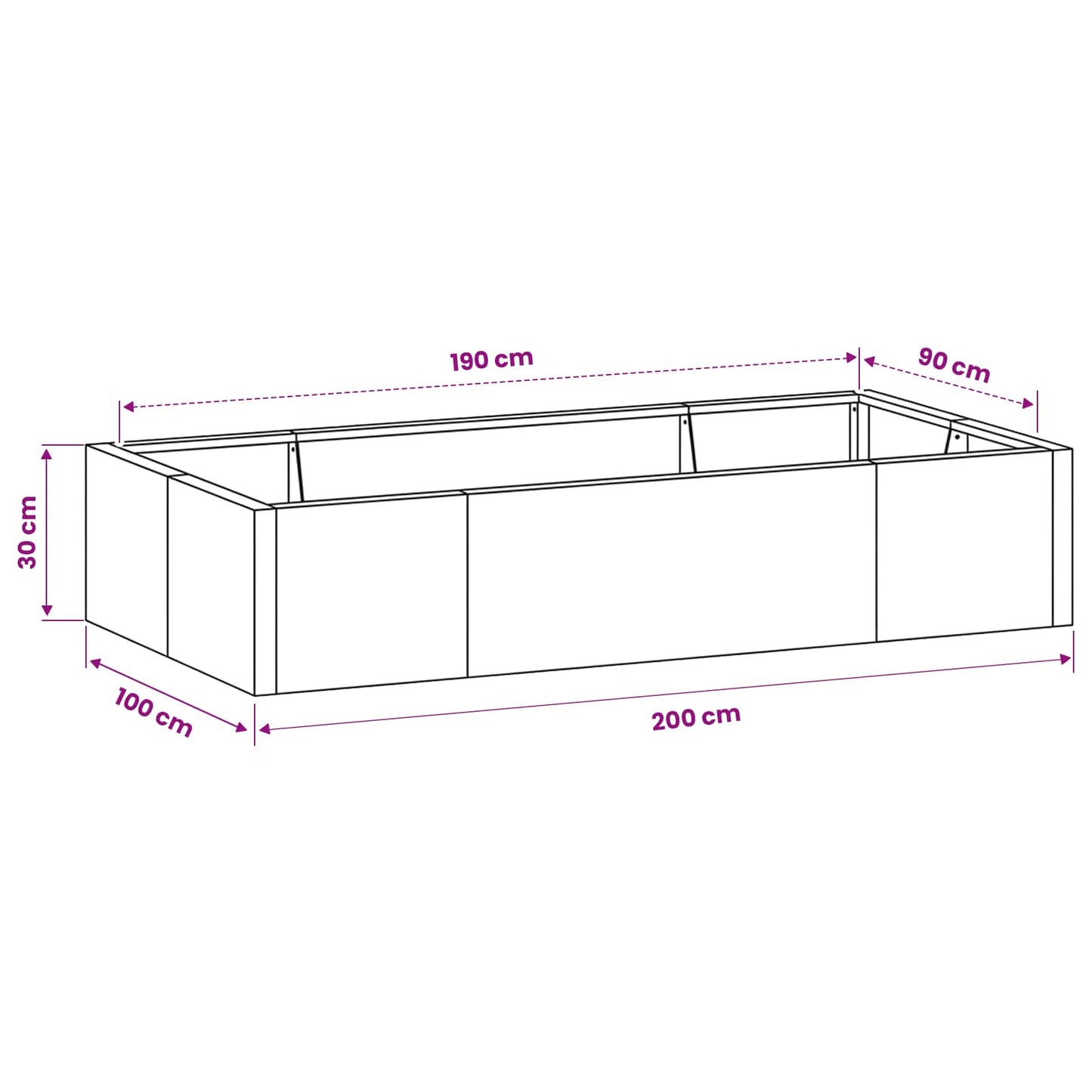 Retaining Wall 6 pcs 200 x 100 x 30 cm Steel Anthracite