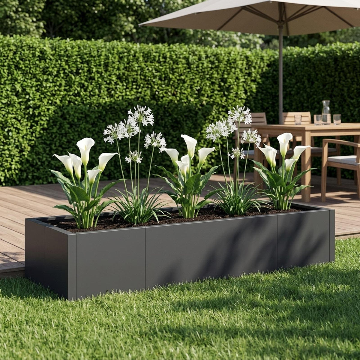 Retaining Wall 6 pcs 200 x 100 x 40 cm Steel Black