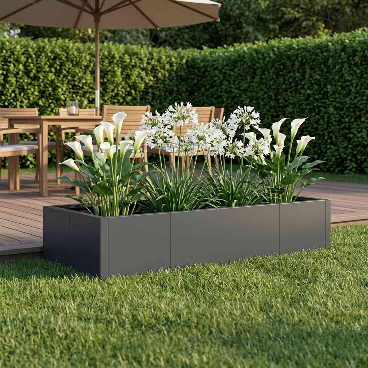 Retaining Wall 6 pcs 200 x 100 x 40 cm Steel Anthracite