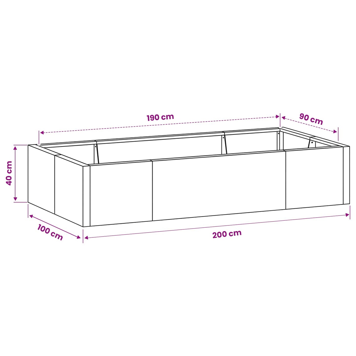 Retaining Wall 6 pcs 200 x 100 x 40 cm Galvanised Steel Silver