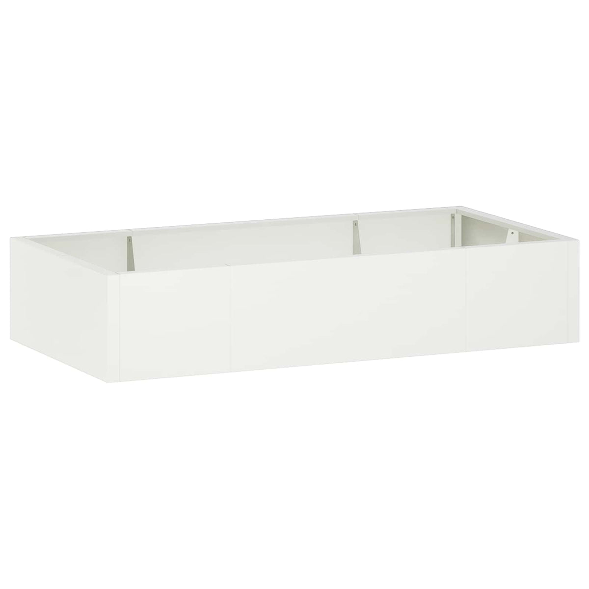 Retaining Wall 6 pcs 200 x 100 x 50 cm Steel White