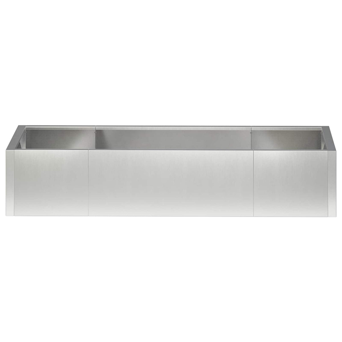 Retaining Wall 6 pcs 200 x 100 x 50 cm Stainless Steel Silver