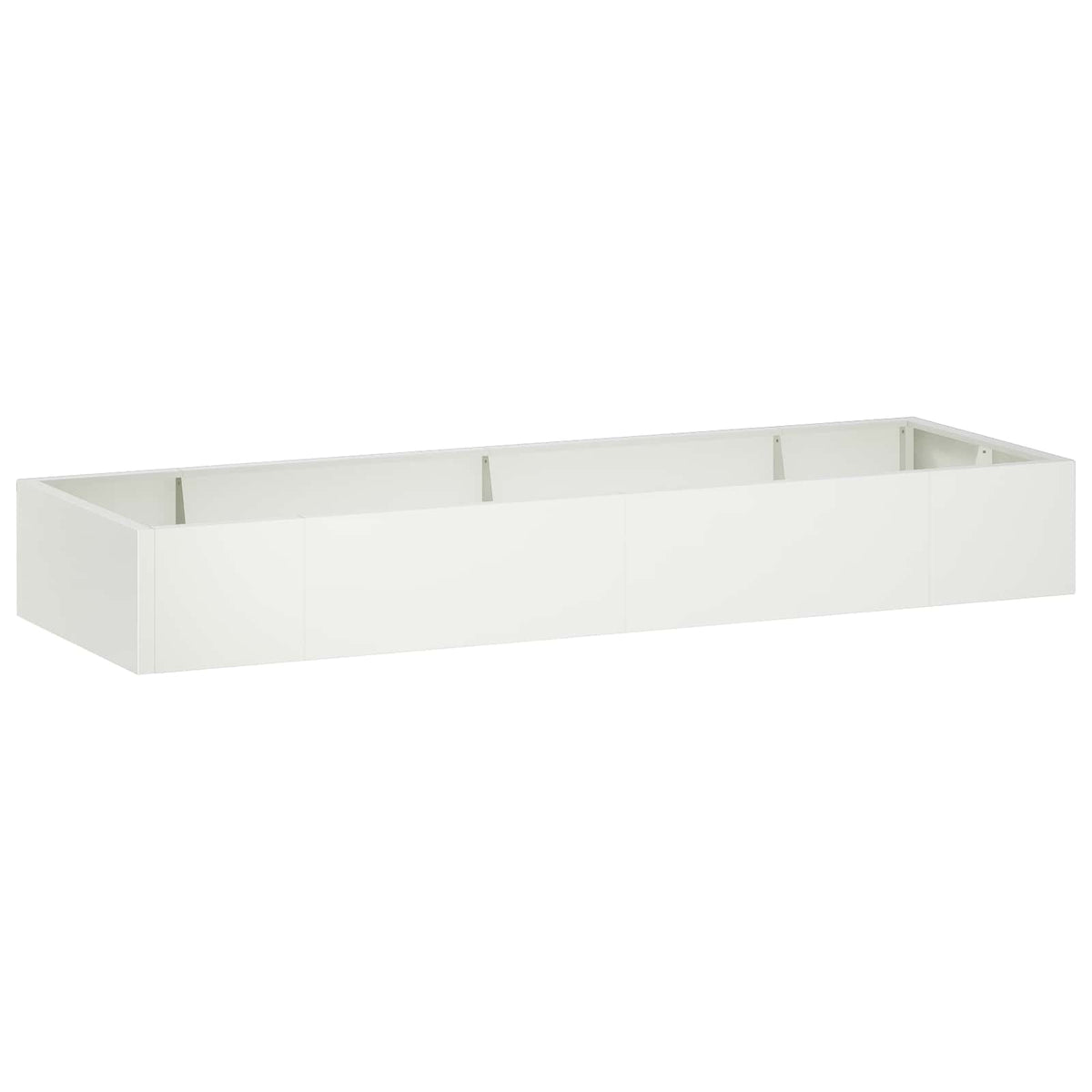 Retaining Wall 8 pcs 300 x 100 x 30 cm Steel White