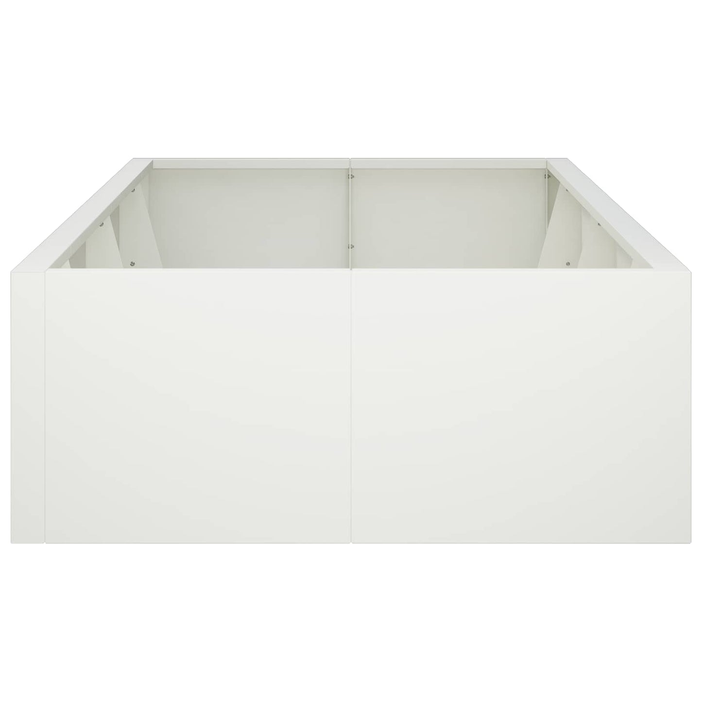 Retaining Wall 8 pcs 300 x 100 x 30 cm Steel White