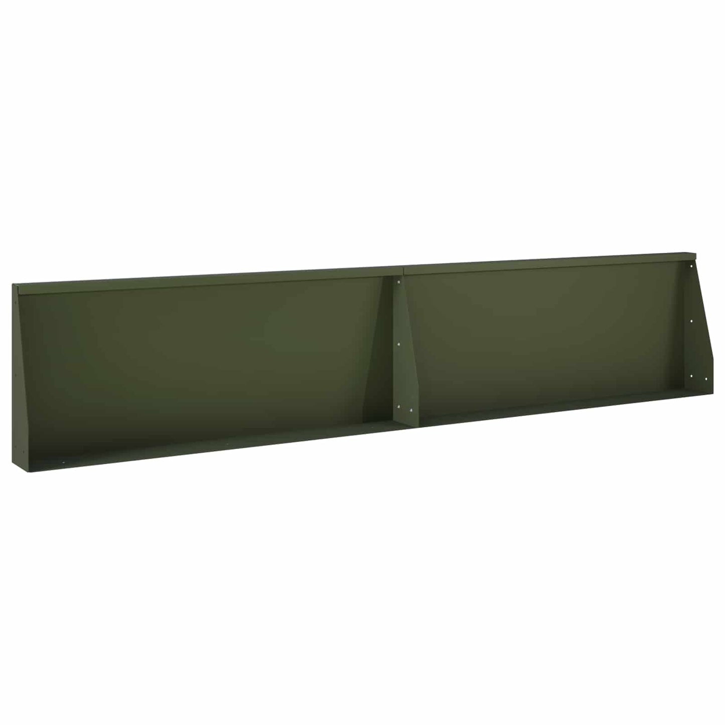 Retaining Wall 8 pcs 300 x 100 x 30 cm Steel Olive Green