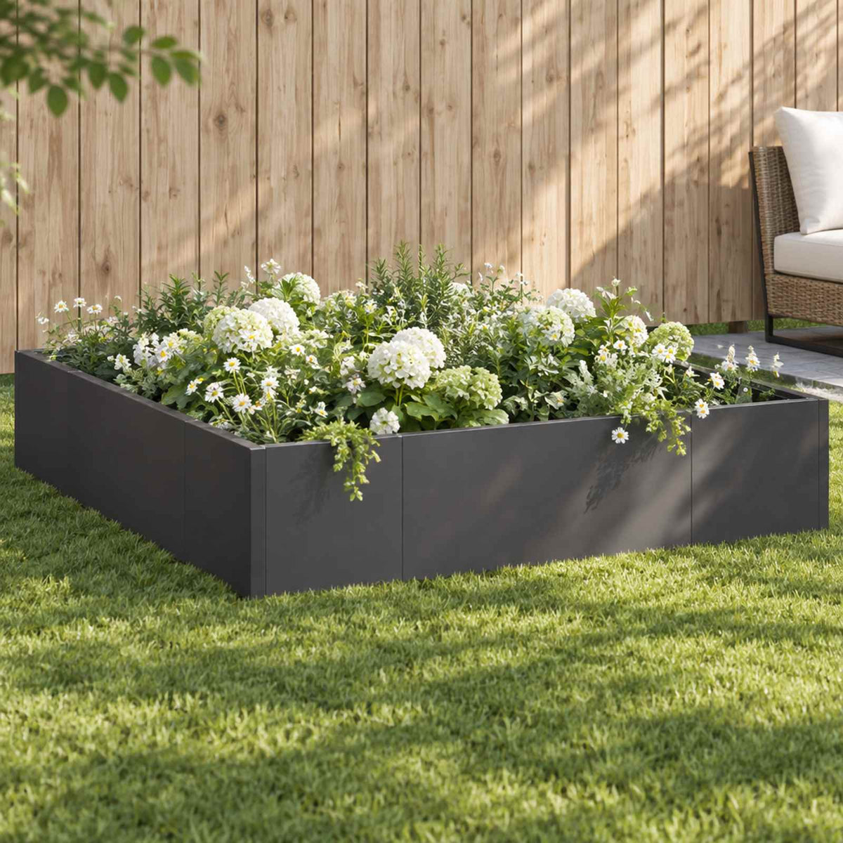 Retaining Wall 8 pcs 300 x 100 x 30 cm Steel Black