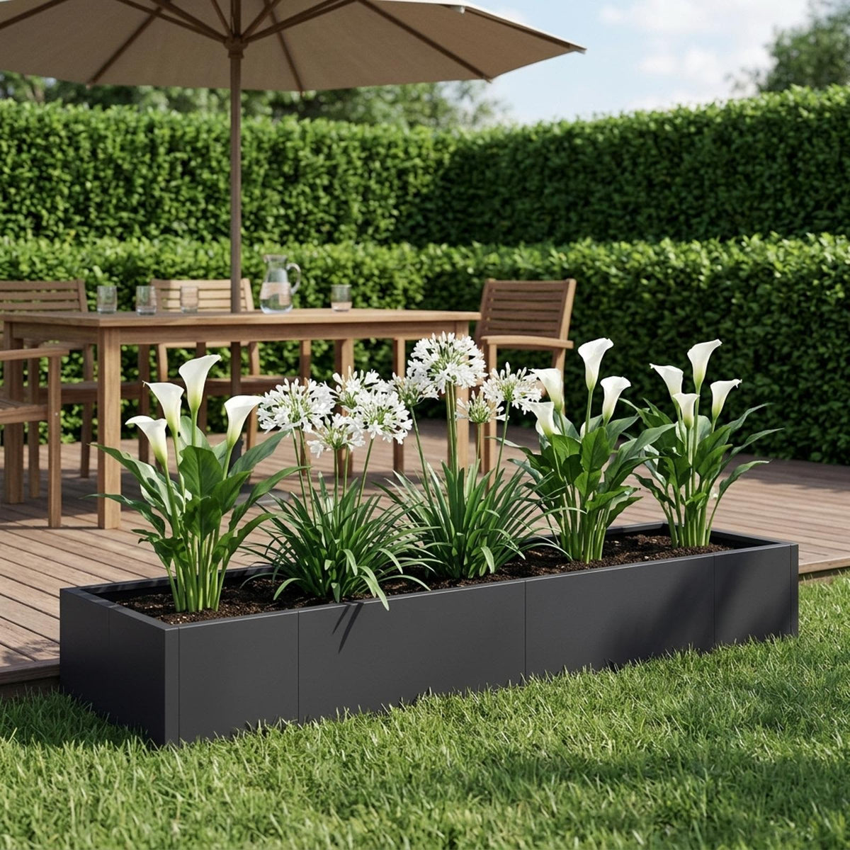 Retaining Wall 8 pcs 300 x 100 x 30 cm Steel Black