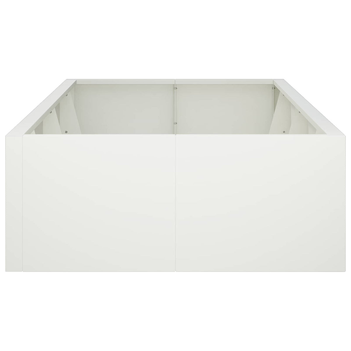 Retaining Wall 8 pcs 300 x 100 x 40 cm Steel White