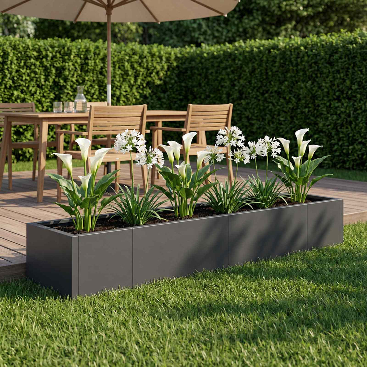 Retaining Wall 8 pcs 300 x 100 x 30 cm Steel Anthracite