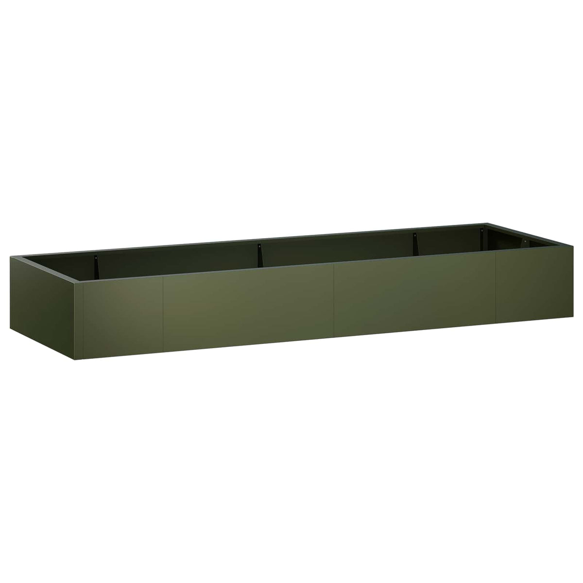 Retaining Wall 8 pcs 300 x 100 x 40 cm Steel Olive Green