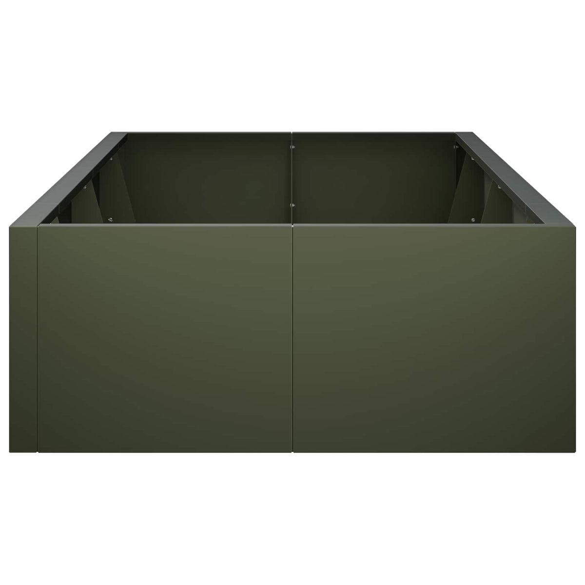 Retaining Wall 8 pcs 300 x 100 x 40 cm Steel Olive Green